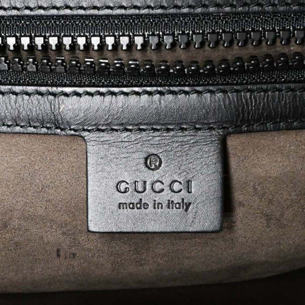 GUCCI Black Leather Backpack - Picture 14 of 16